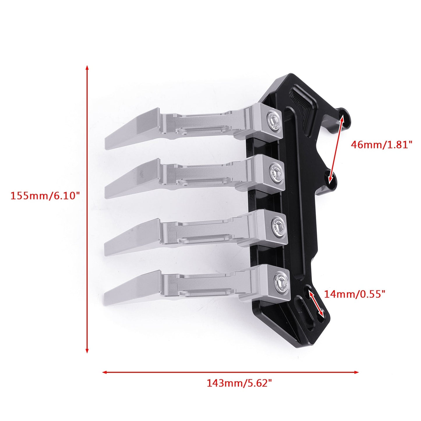 Black Reservoir Water Coolant Protector Guard For Yamaha FZ07 MT07 MT-07 14-19 Generic