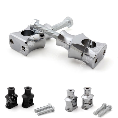 1 25mm Handlebar Risers Clamp For Harley Fat Boy Dyna Sportster Touring