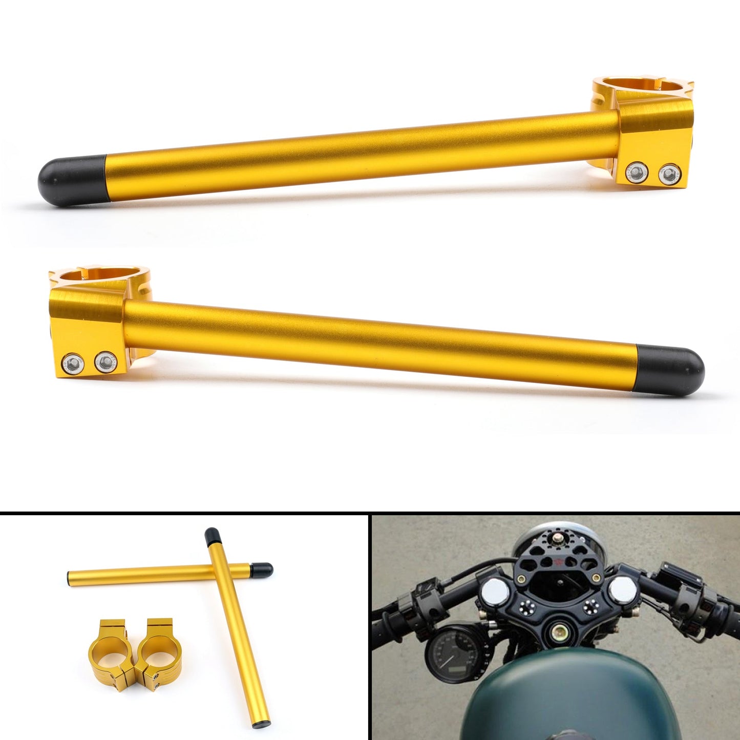 Universal Motoycycle Clip-On Handlebars 35 37 41 43 45 46 48 5 51 52 53 54 mm