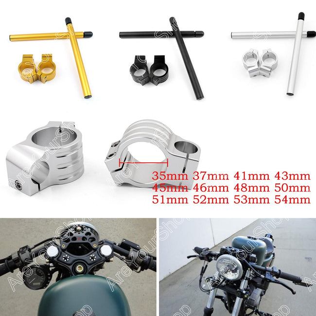 Universal Motoycycle Clip-On Handlebars 35 37 41 43 45 46 48 50 51 52 53 54 mm