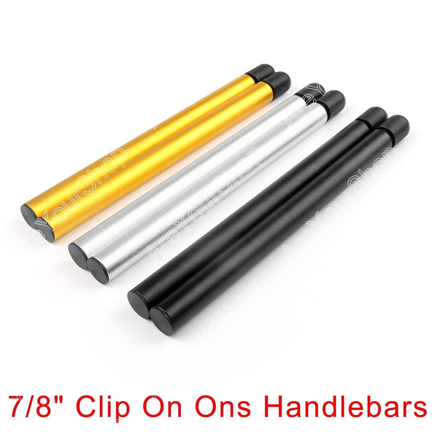 7/8 Vortex Clip On Ons Replacement Handle Bar Handlebars Tube Aluminium 295mm