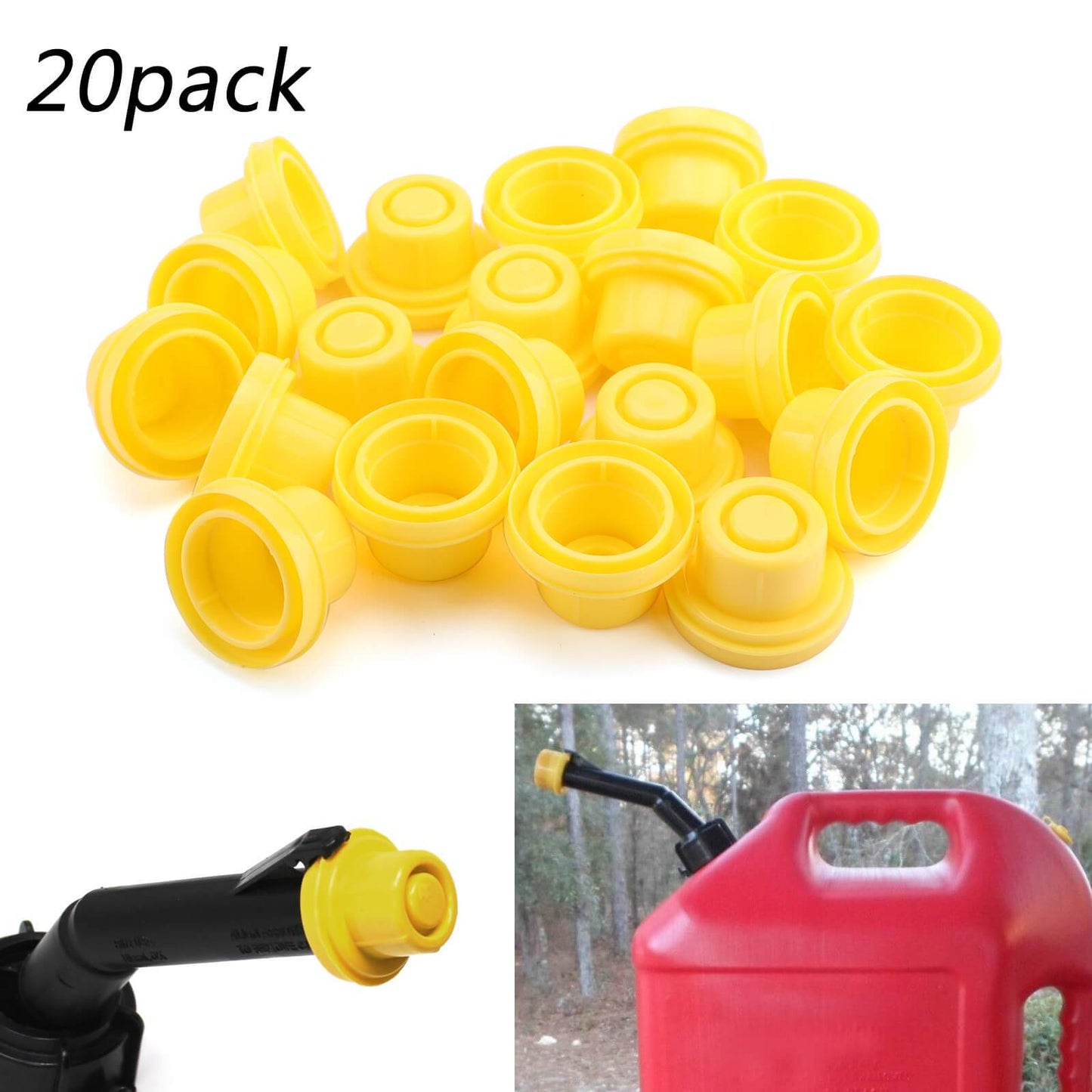 5x Replacement YELLOW SPOUT CAP Top For BLITZ Fuel GAS CAN 900302 900092 900094
