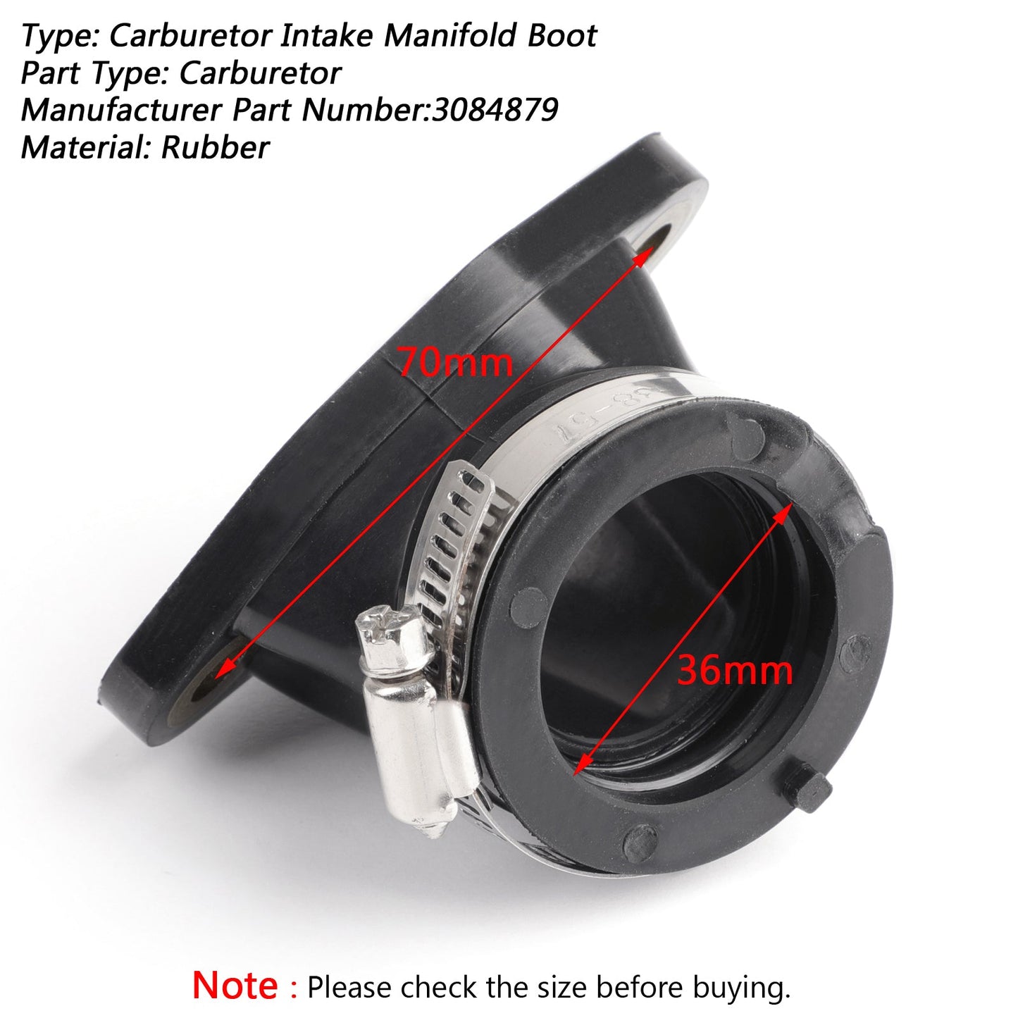 Throttle Body Intake Manifold Boot For Polaris Sportsman 450 06-07 335 400 500