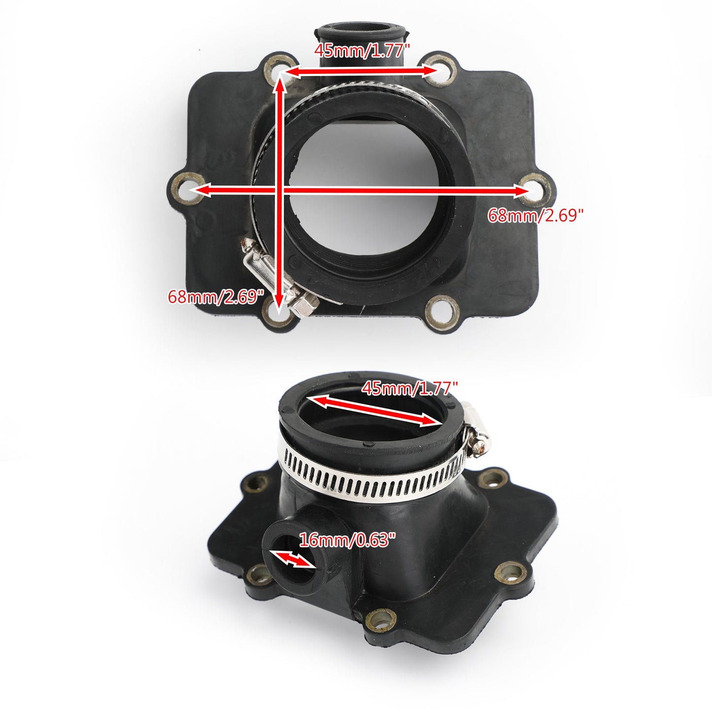 Carburetor Flange/Socket Boot For SKI DOO 420867882 & 420867880 MXZ 500 600