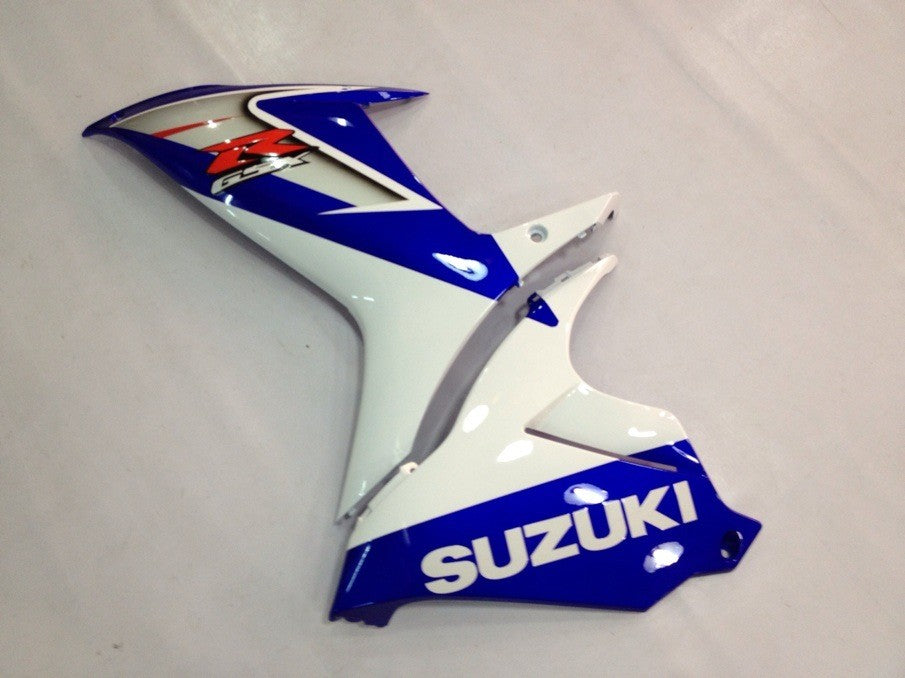 2011-2021 Suzuki GSXR 600 750 Amotopart Fairing White&Blue Kit