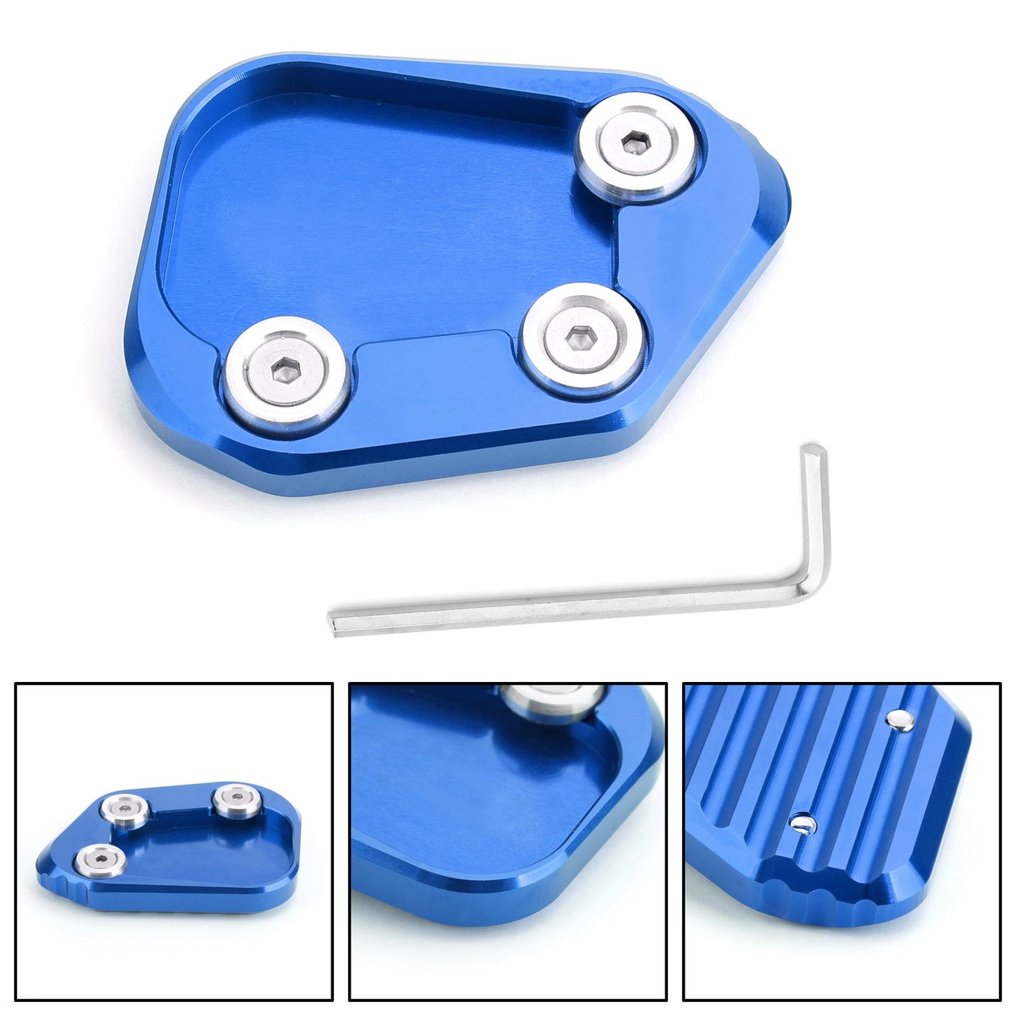 1x Kickstand Side Stand Extension Enlarger Pad For Honda CBR250RR 2017-2018 Generic