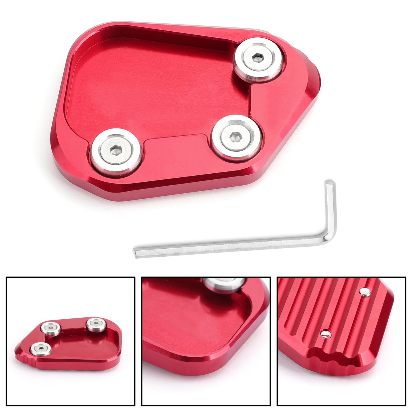 1x Kickstand Side Stand Extension Enlarger Pad For Honda CBR250RR 2017-2018 Generic