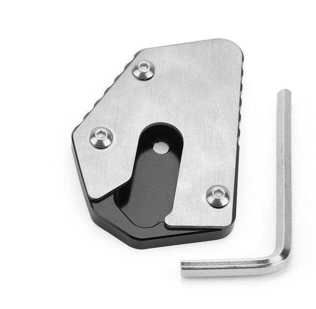 CNC Kickstand Side Stand Plate Extension Pad For SUZUKI DL650 V-STROM 650 12-19