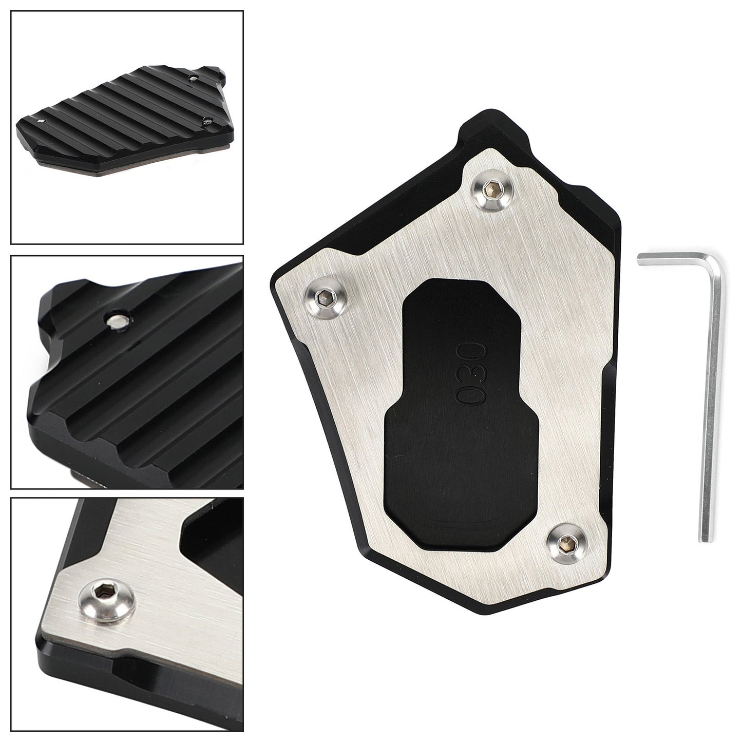 CNC Side Stand Extenesion Kickstand Enlarger Plate For BMW R1200GS ADV LC 14-16