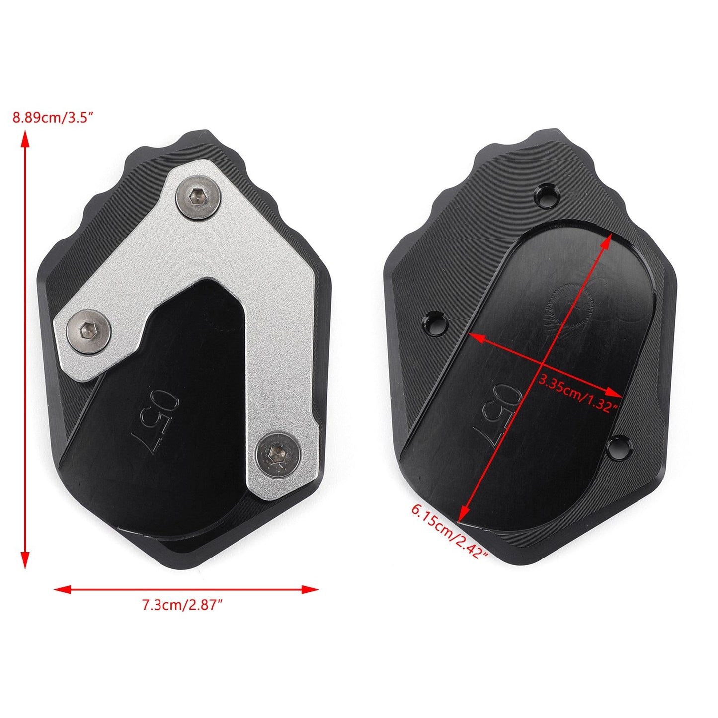 2018-2019 BMW F750GS CNC Moto Side Stand Extension Kickstand Enlarger Plate
