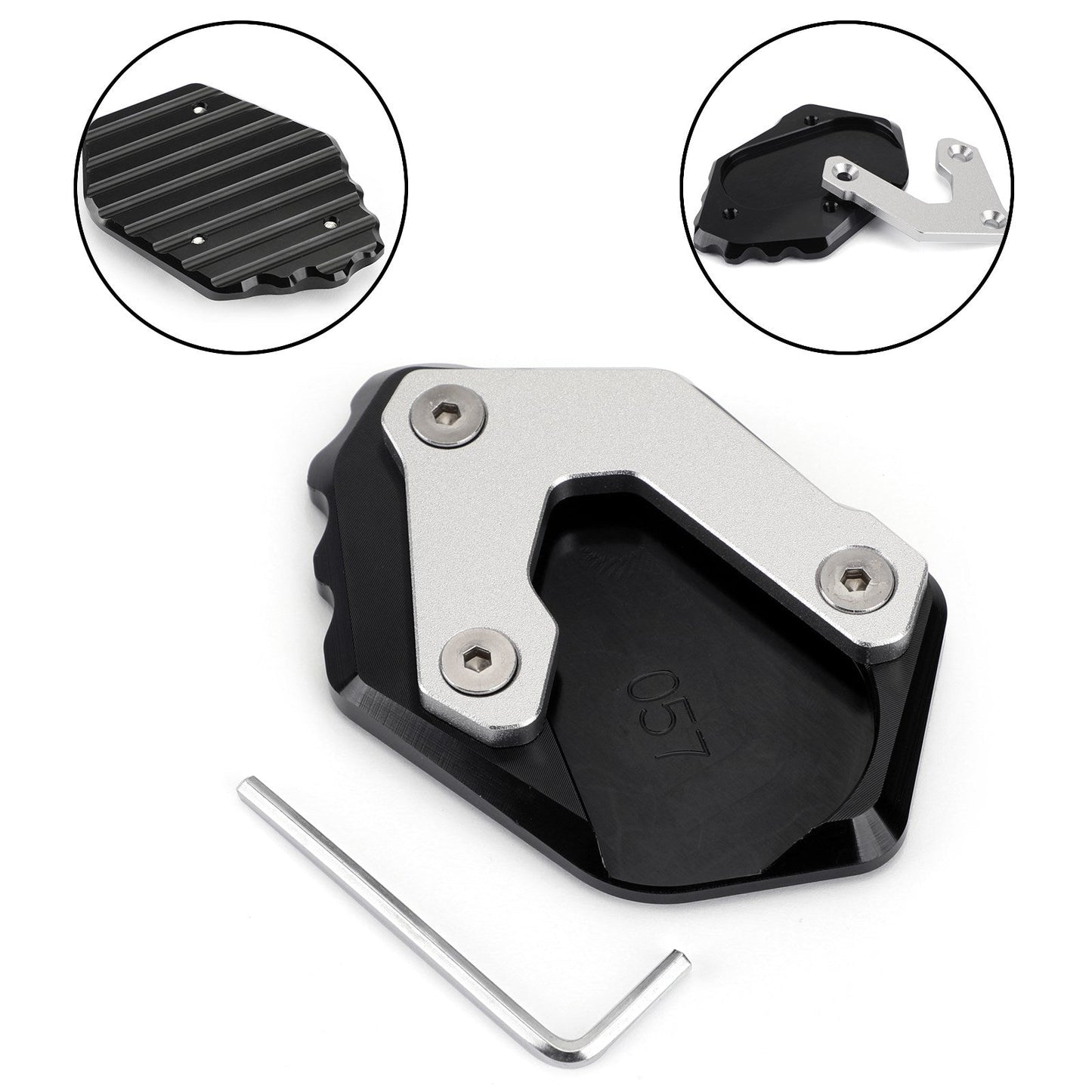 2018-2019 BMW F750GS CNC Moto Side Stand Extension Kickstand Enlarger Plate