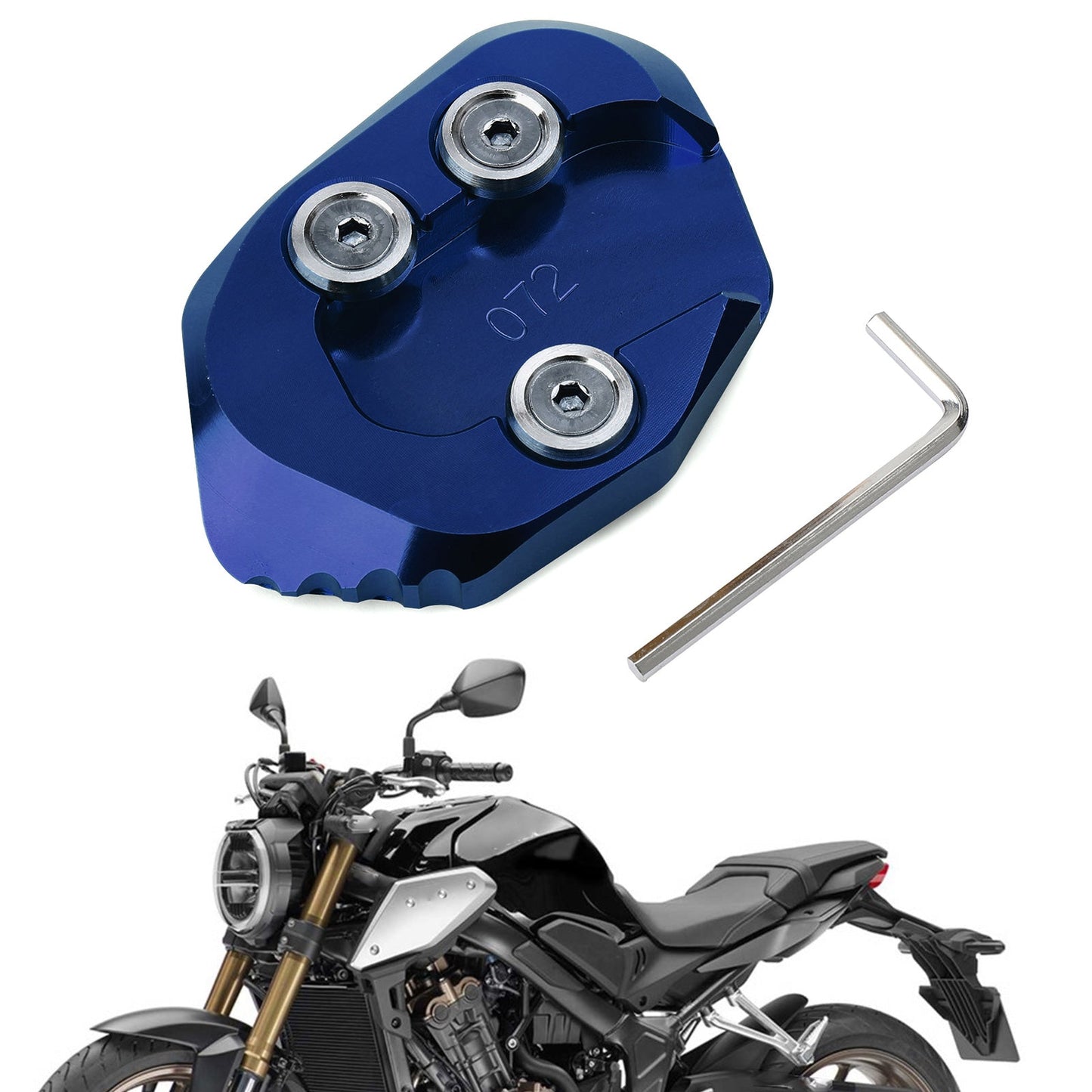 Moto Side Stand Extension Kickstand Enlarger Plate For HONDA CB1000R 2018-2019 Generic