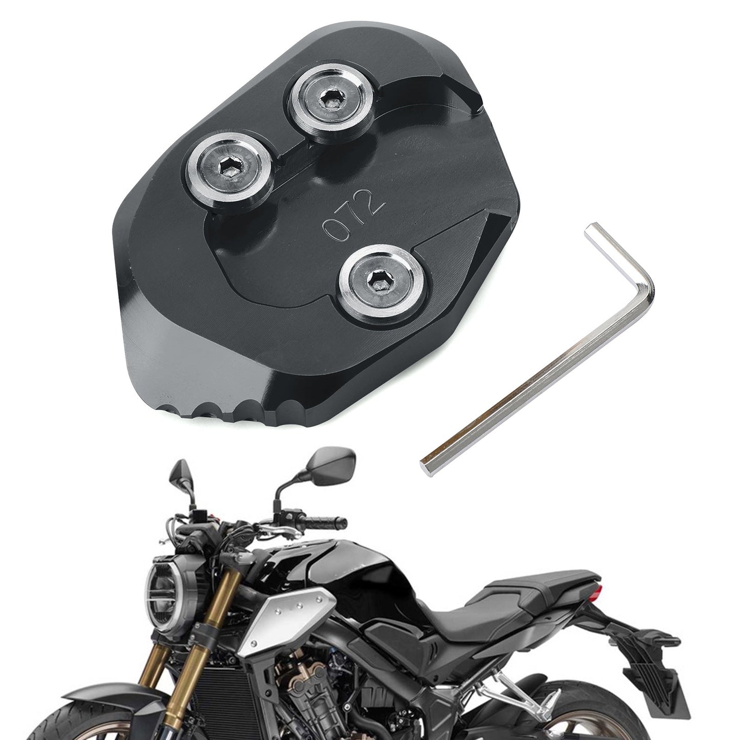 Moto Side Stand Extension Kickstand Enlarger Plate For HONDA CB1000R 2018-2019 Generic
