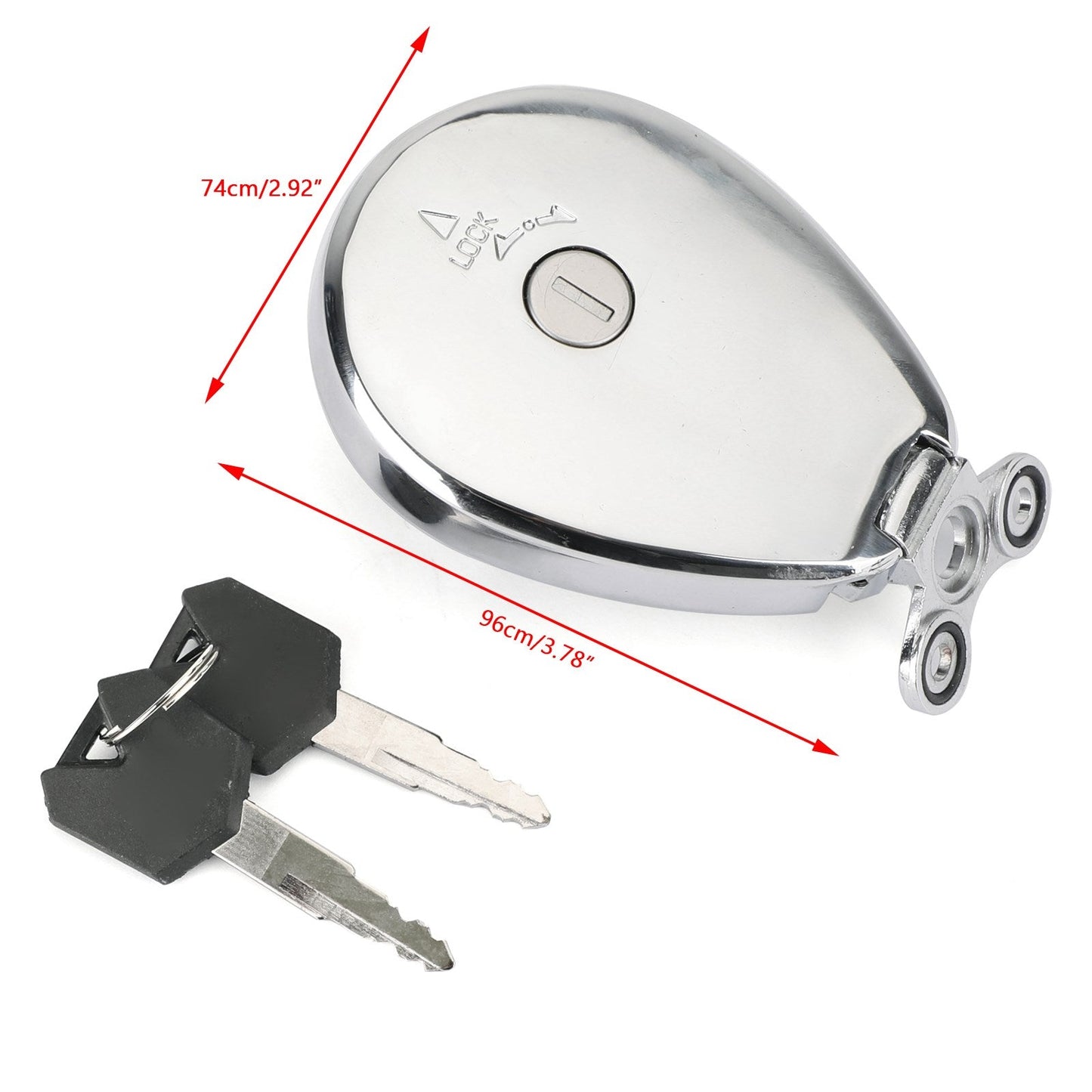 Fuel Gas Tank Cap + Keys For Kawasaki ZR1100 BJ250 VN1500 ZL600 Vulcan 400 500