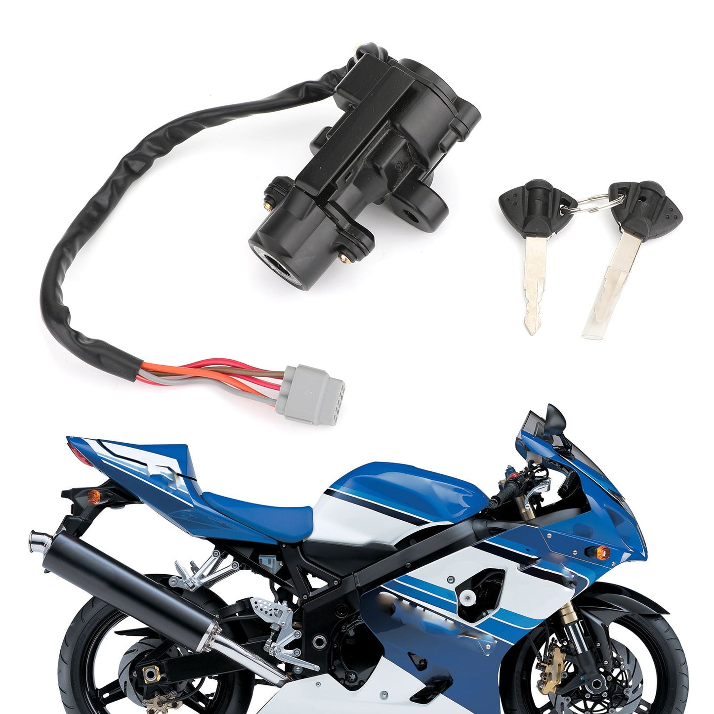 Ignition Switch Lock Keys For Suzuki GSXR600 GSXR750 GSXR1000 05-18 37100-41G11