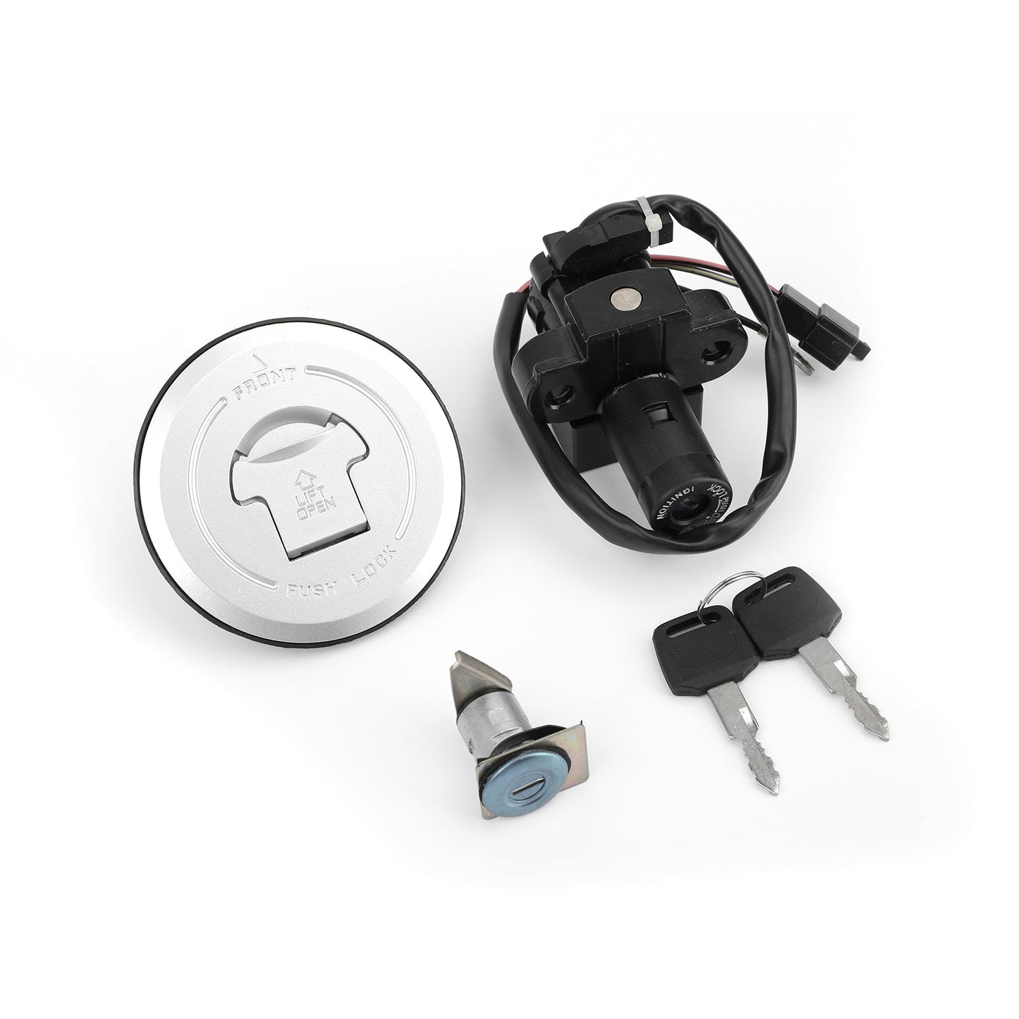 Ignition Switch Fuel Gas Cap Seat Lock Keys For Honda CB600F CB250 Hornet 98-02