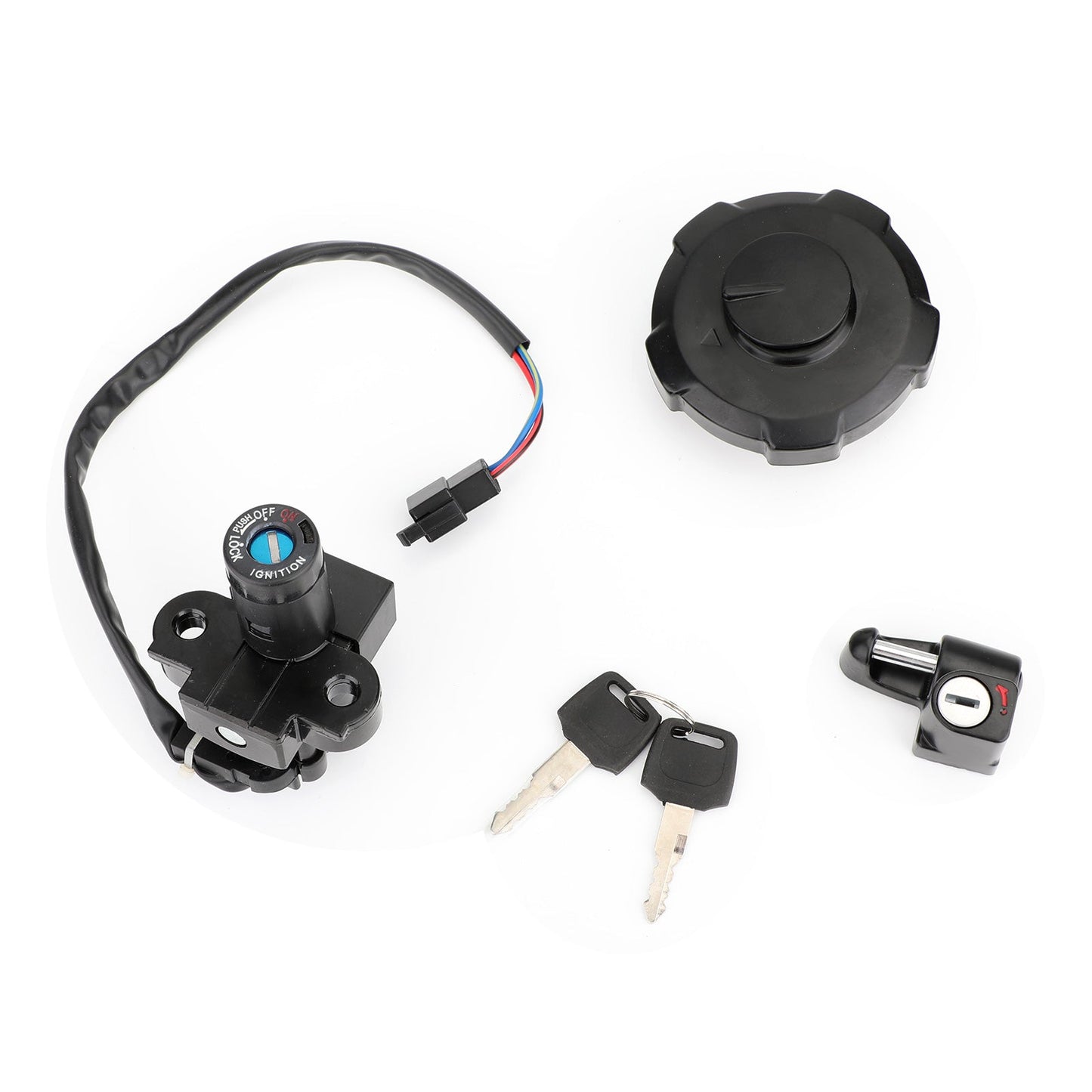 Ignition Switch Fuel Gas Cap Seat Lock Keys Set For Honda XR650 XR650L 1993-2017