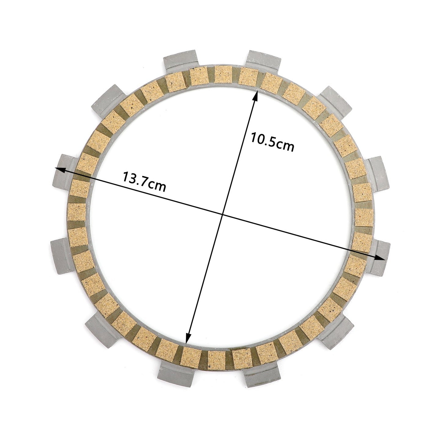 Clutch Plate Kit - Friction Plates For Yamaha YZ125 E/F/G/H/J/K/L/M/N/P/R/S/T/V/W/X/Y 1993-2018
