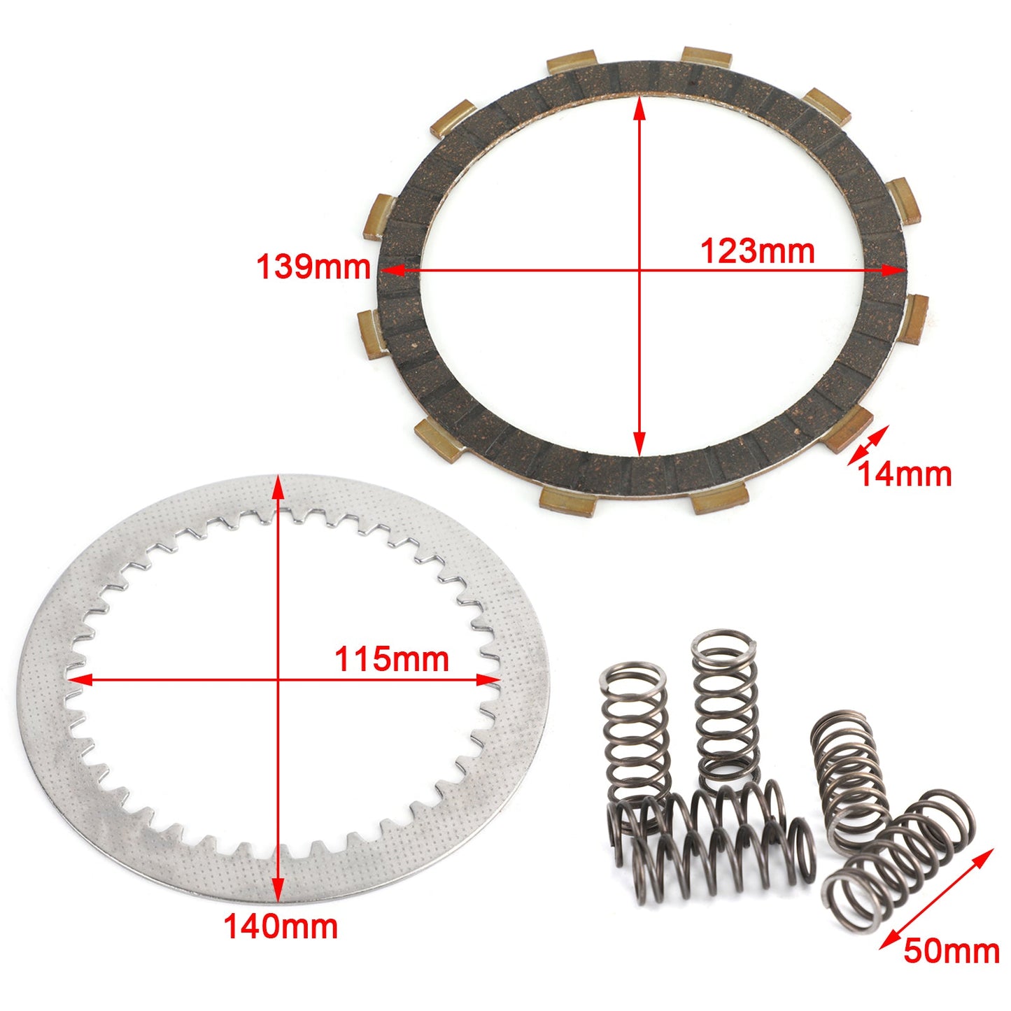 Clutch Plate Kit - Friction & Steel Plates Fit For Suzuki LTZ400 LTZ 400 LT-Z400 2005-2008