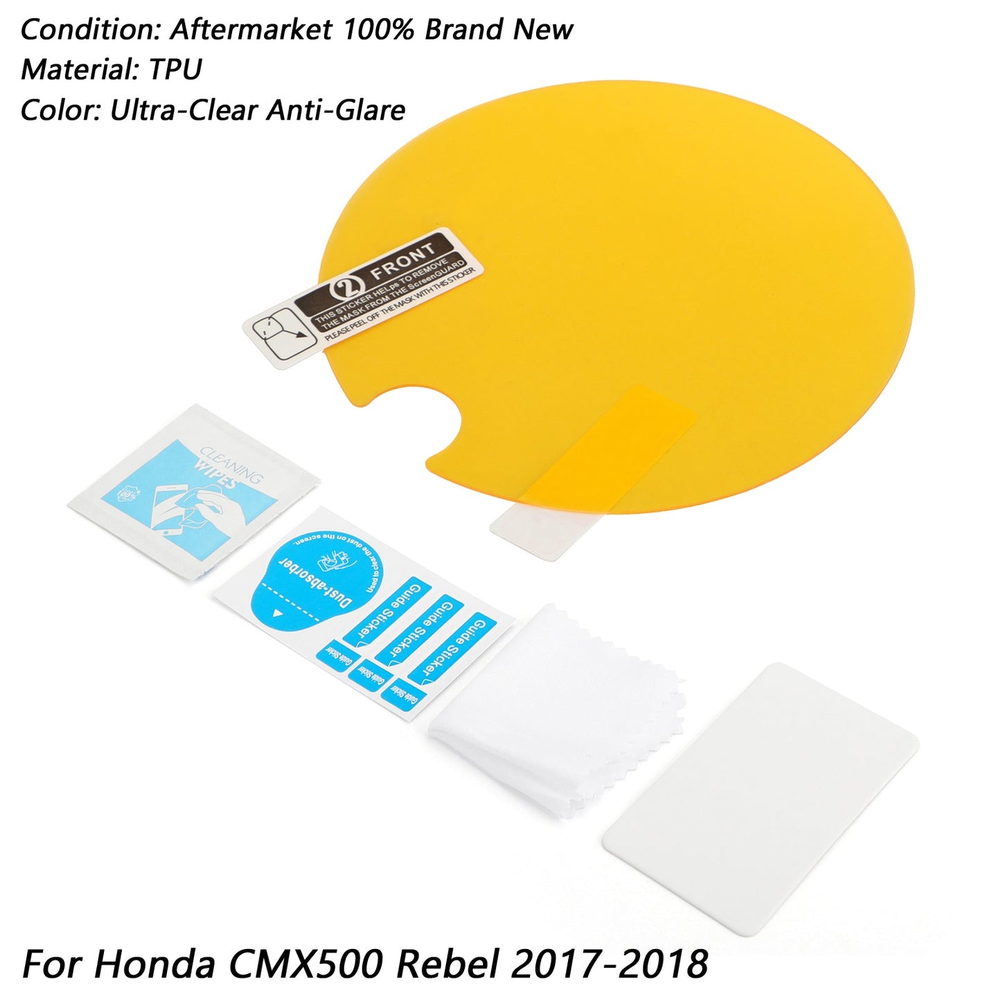 Cluster Scratch Dashboard Screen Protector Fit for Honda CMX500 Rebel 2017-2018