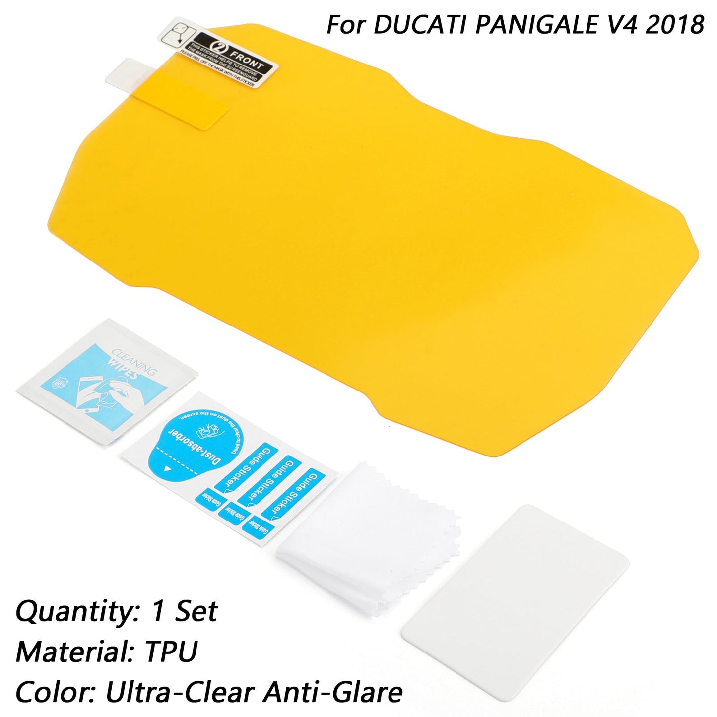 Anti-Glare Ultra Clear Dashboard Screen Protector Fit for DUCATI PANIGALE V4 18
