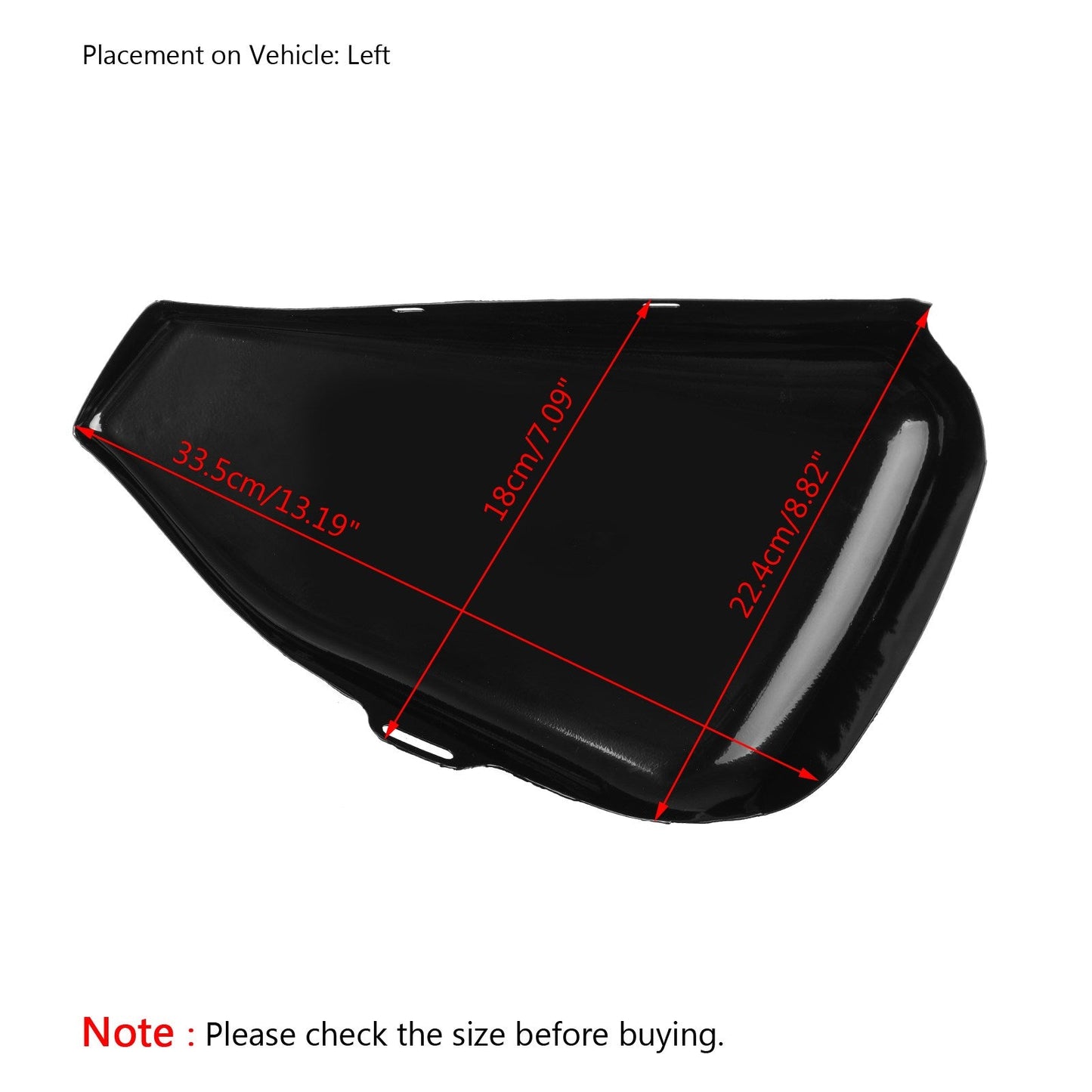 2014-2018 Harley Sportster XL883 XL1200 Left Side Battery Cover