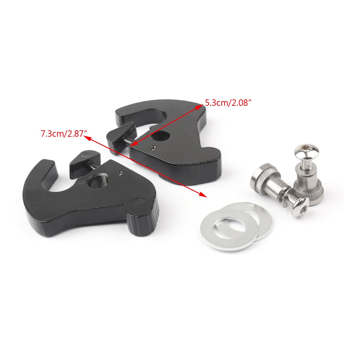 Rotary Latch Latches Kit With Locks For Harley Sissy Bar Luggage Rack Softail Black