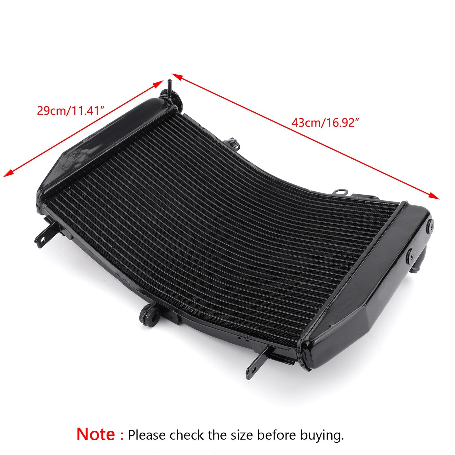Radiator Grille Guard Cooler For Yamaha YZF-R6 600 2006-2010 Black