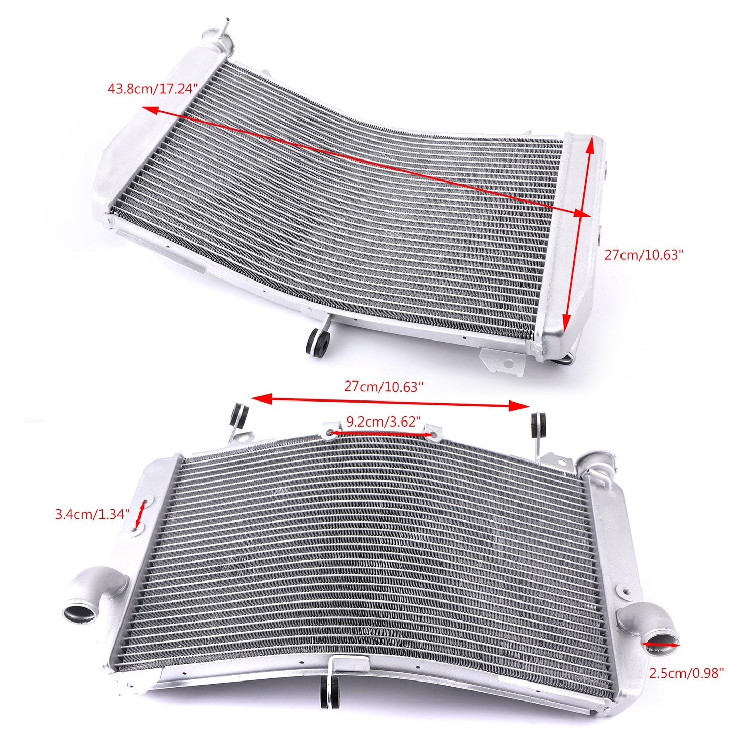 Aluminum Cooler Cooling Radiator For Yamaha YZF R1 R1M 2015-2017 R1S 2016-2017