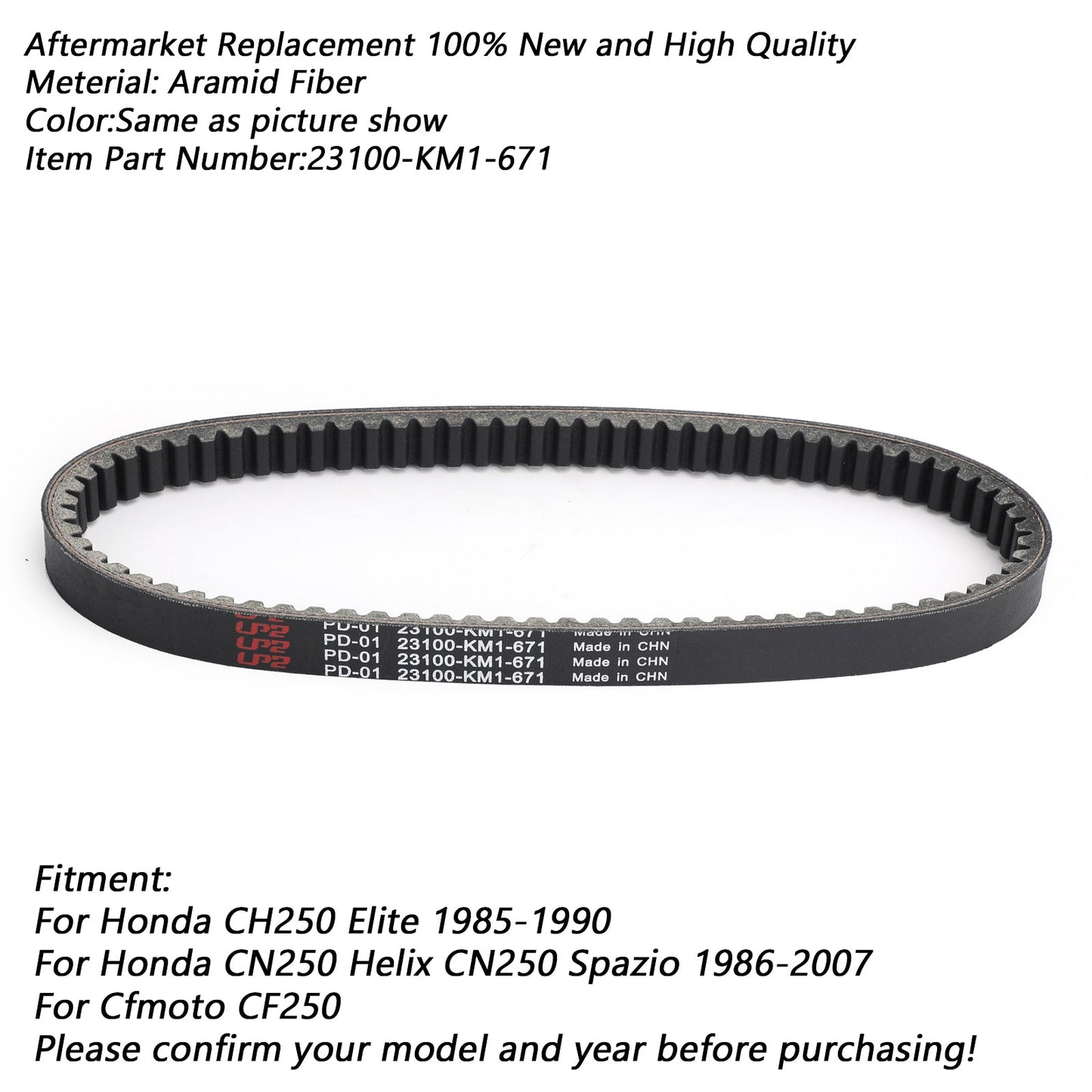 Premium Drive Belt For Honda FES250 Foresight 250 98-05 Forza 250 NSS250