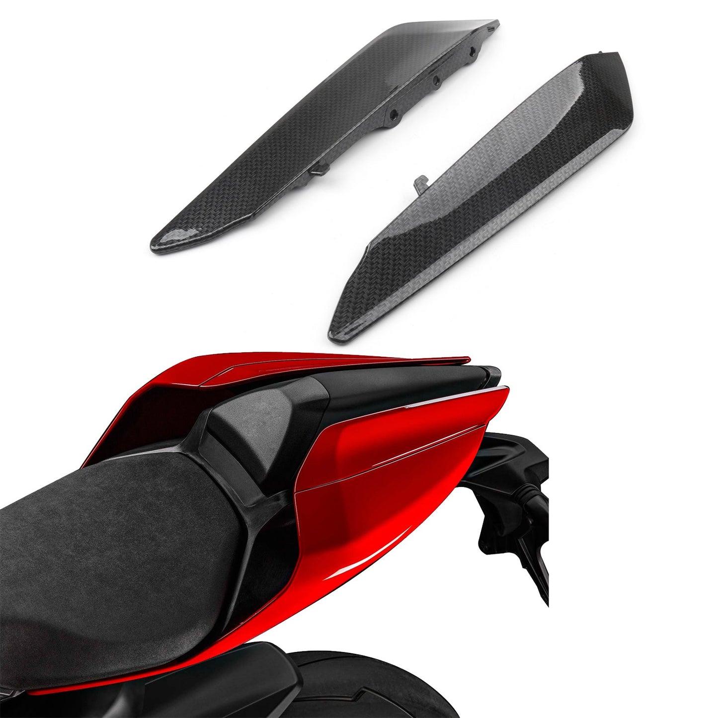 Rear Tail Side Seat Panel Trim Fairing Cowl Cover For Ducati 959 1299 15-24 Generic