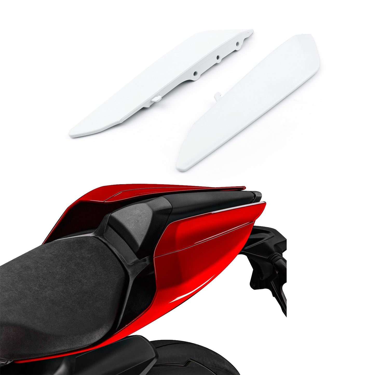 Rear Tail Side Seat Panel Trim Fairing Cowl Cover For Ducati 959 1299 15-24 Generic