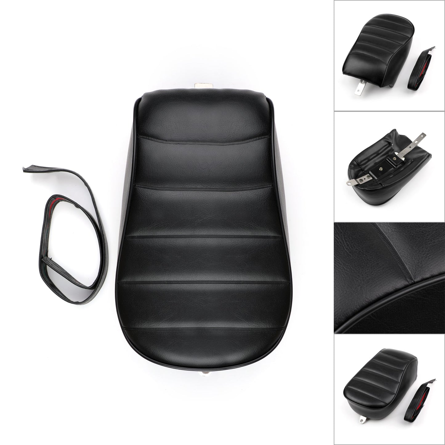 Black Rear Passenger Pillion Seat For Sportster Iron 883 XL883N 2016 2017