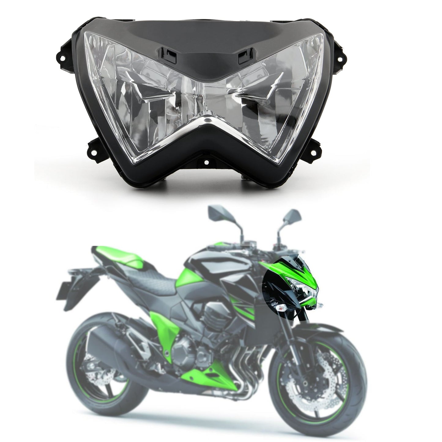 Front Headlight Headlamp Assembly For Kawasaki Z800 2013-2014 2012 Generic