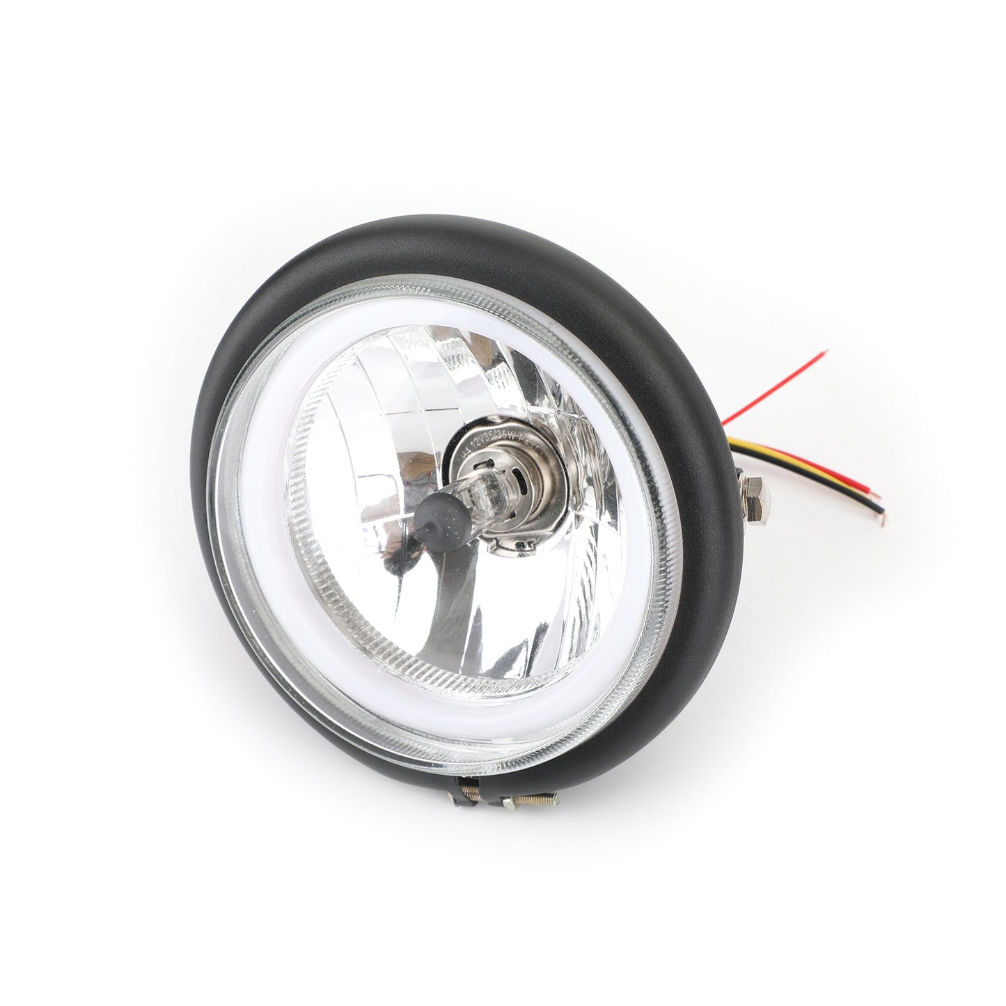 6.3 Round Halogen Headlight Retro For Cafe Racer Bobber Custom Chopper Generic