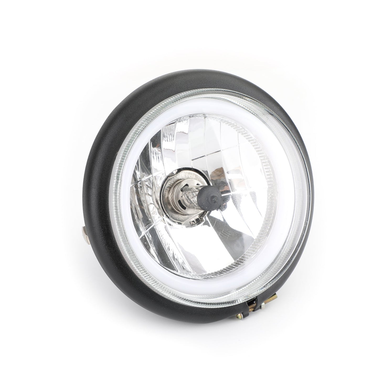6.3 Round Halogen Headlight Retro For Cafe Racer Bobber Custom Chopper Generic