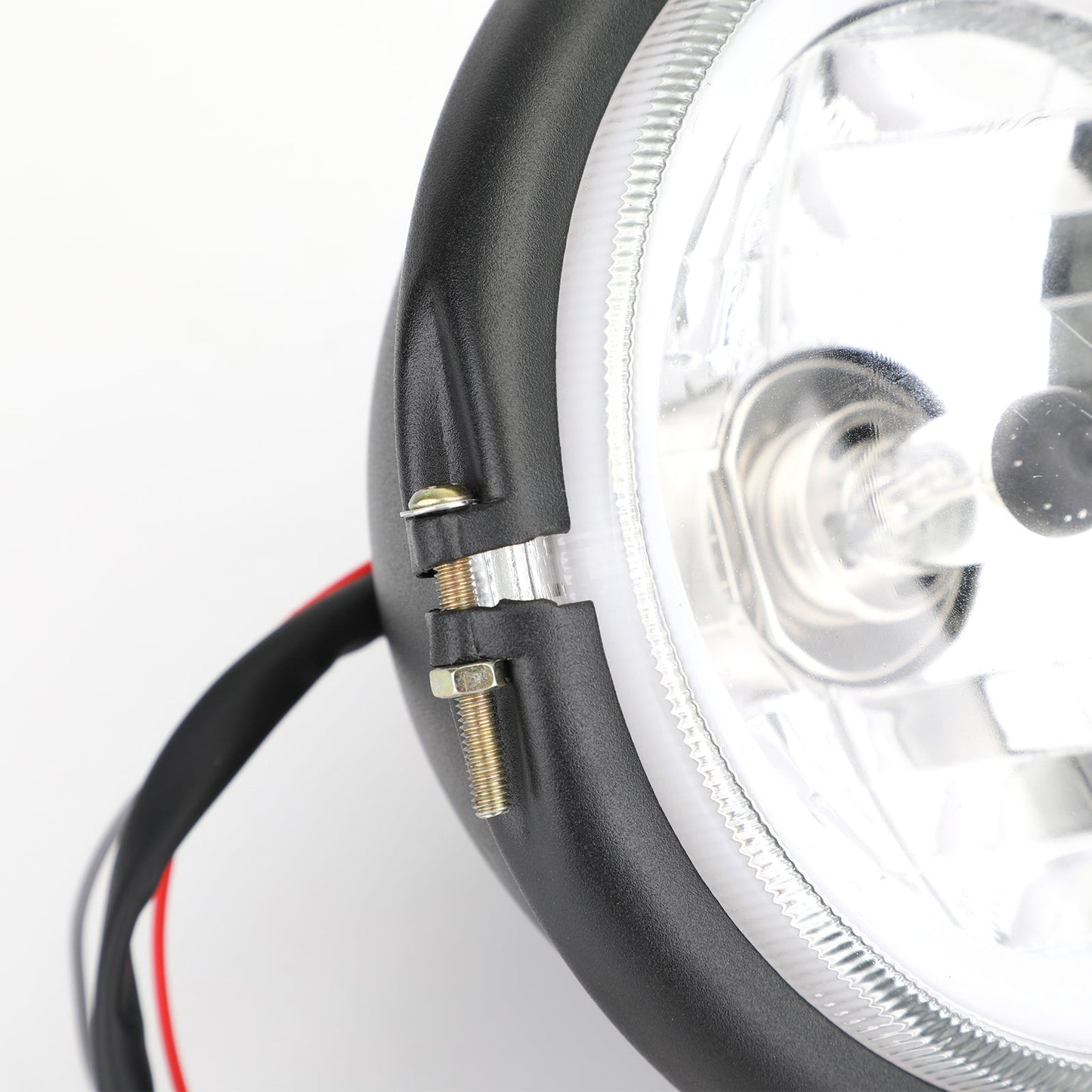 6.3 Round Halogen Headlight Retro For Cafe Racer Bobber Custom Chopper Generic