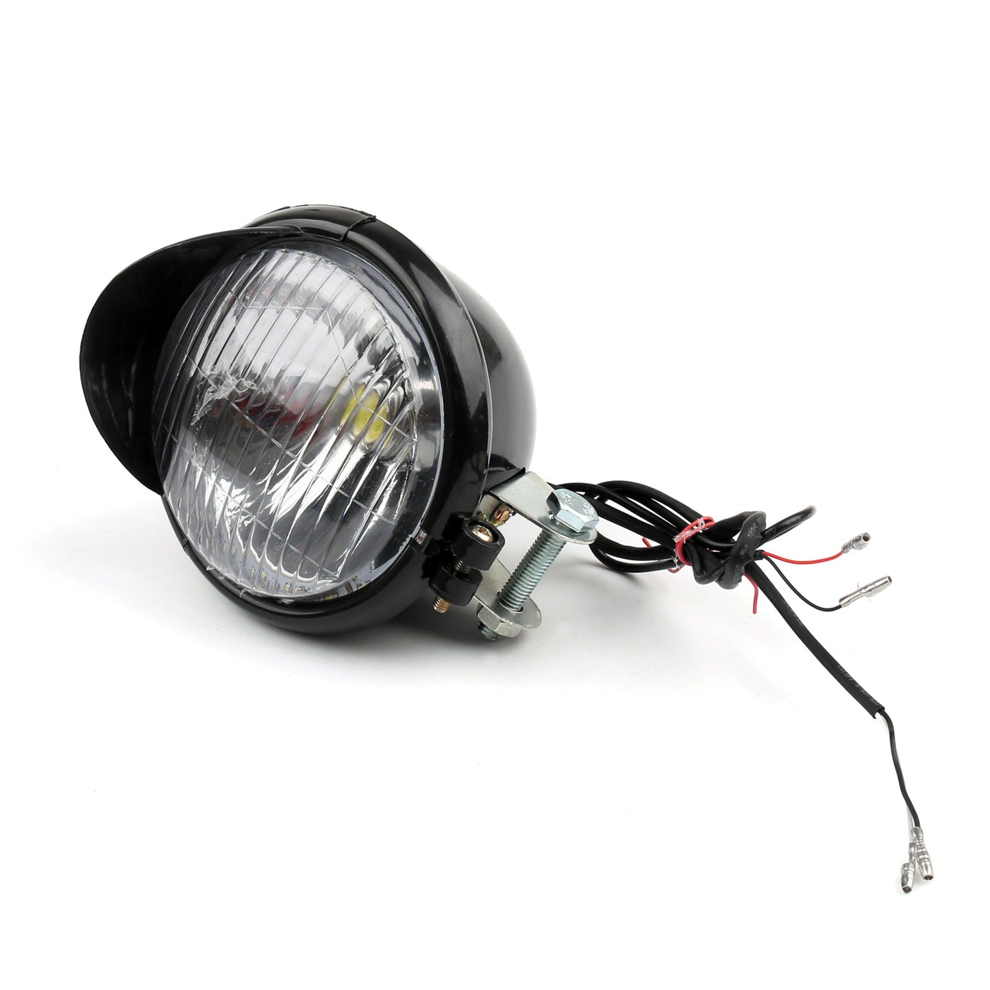 Motorcycle LED Angel Eye Headlight Fog Light For Harley Dyna Glide Generic