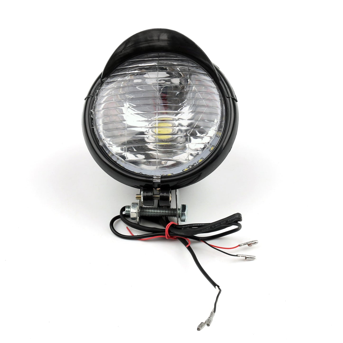 Motorcycle LED Angel Eye Headlight Fog Light For Harley Dyna Glide Generic
