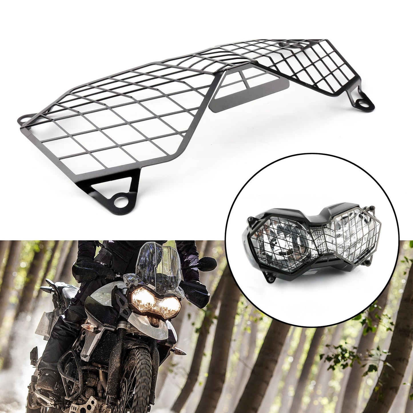 Motorcycle Headlight Guard Grill For TRIUMPH TIGER 800 10-17 EXPLORER 1200 12-17