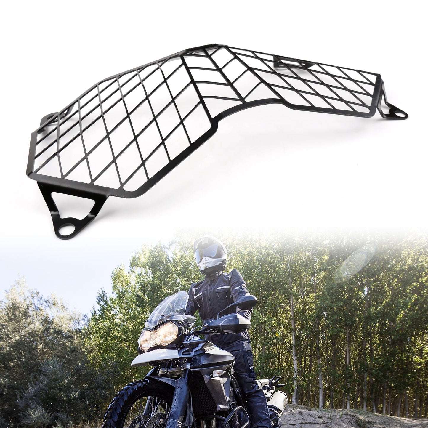Motorcycle Headlight Guard Grill For TRIUMPH TIGER 800 10-17 EXPLORER 1200 12-17