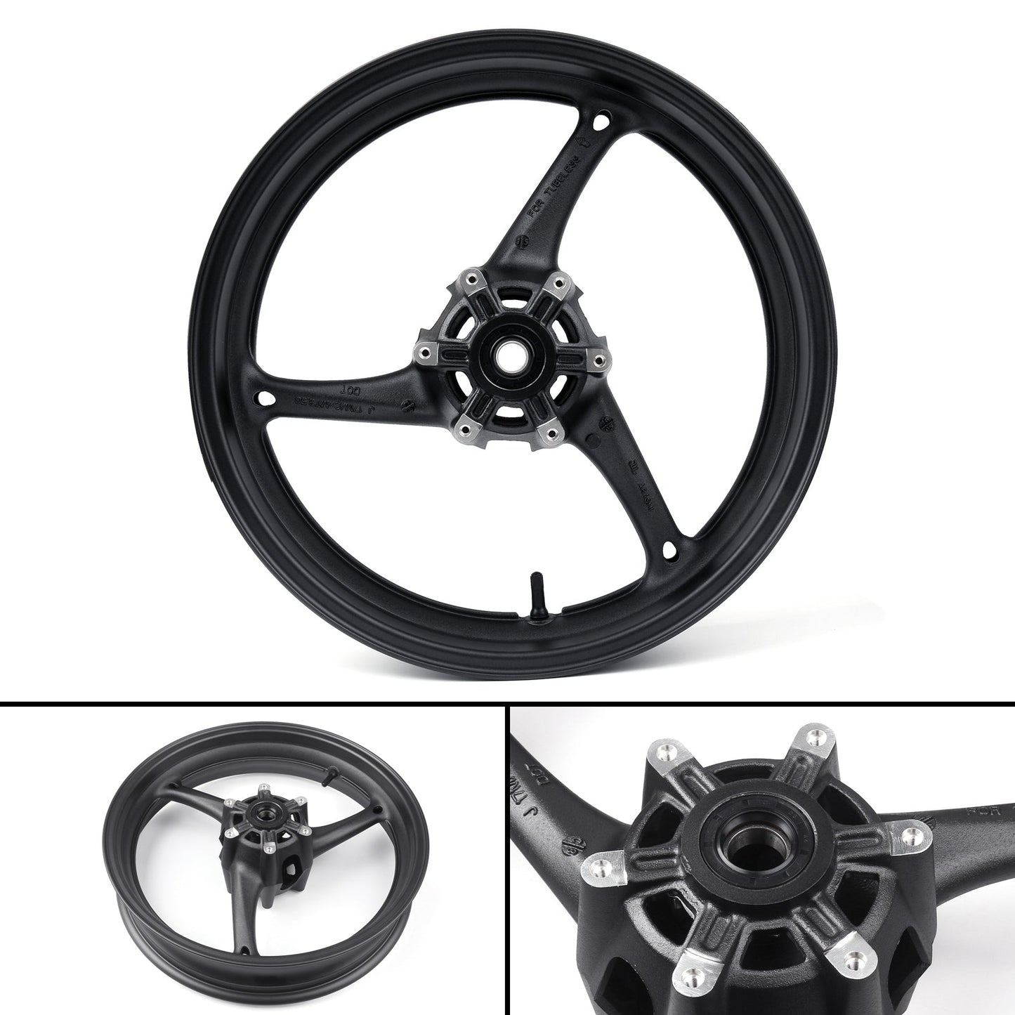 Black Front Wheel Rim Fit for Suzuki GSXR 600 GSXR 750 2011-2016 15 14 13 12
