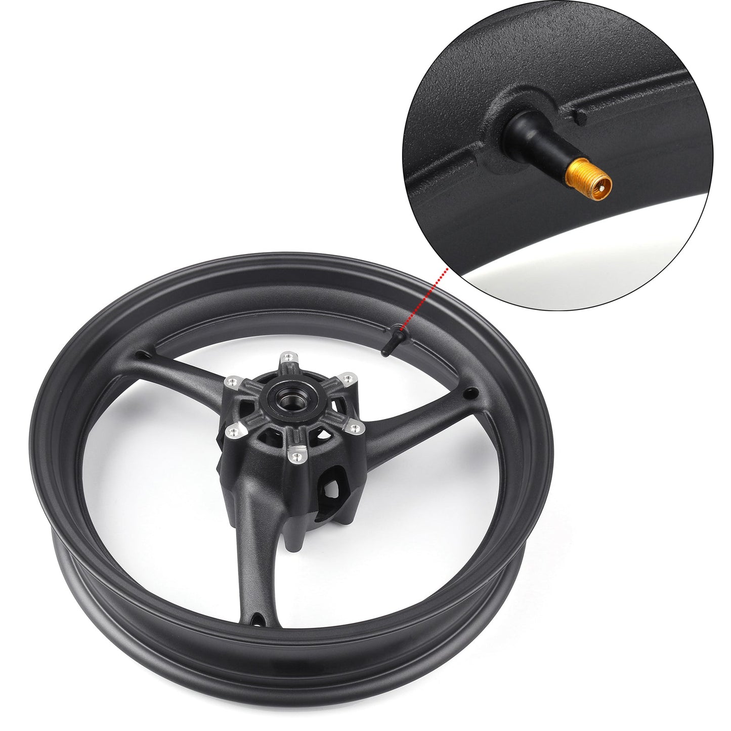 Black Front Wheel Rim Fit for Suzuki GSXR 600 GSXR 750 2011-2016 15 14 13 12