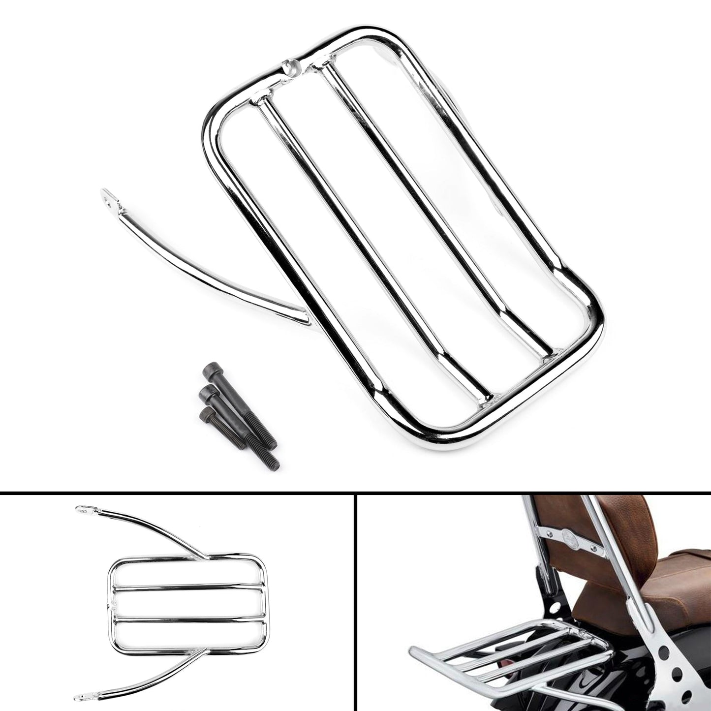 Luggage Shelf Frame Rack For Harley Sportster XL883N 09-18 XL1200 N/V/X 07-18 Generic