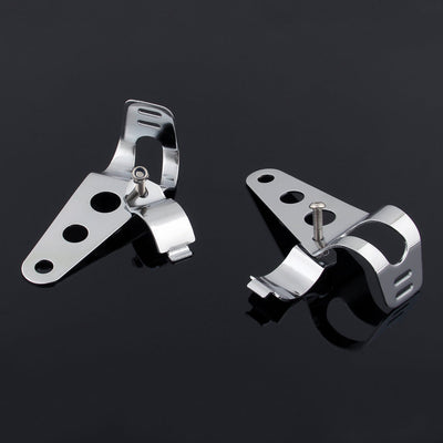 Universal Headlight Bracket Side Mount Fork Tube Honda Suzuki Yamaha Superbike C
