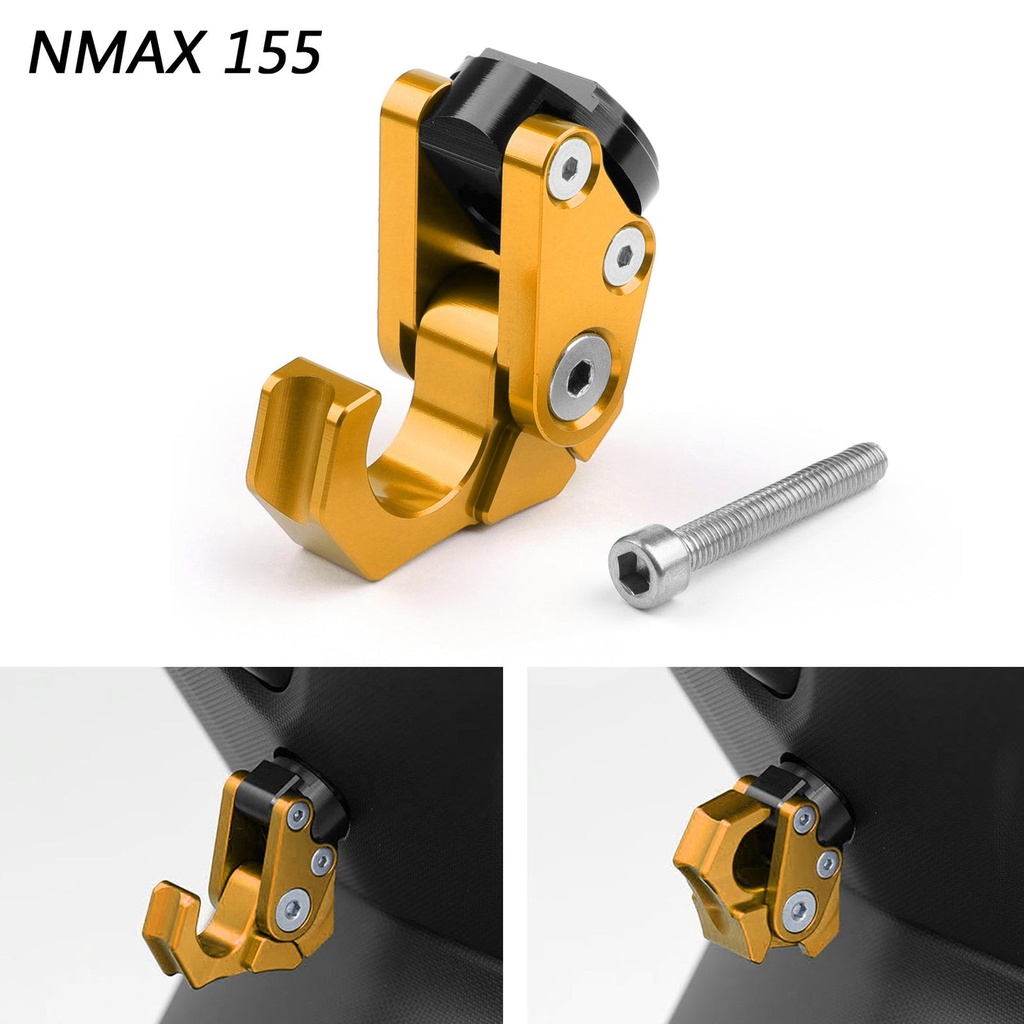 Carry Helmet Bottle Hanger Holder CNC Aluminum Alloy Hooks For Yamaha NMAX 155 Generic