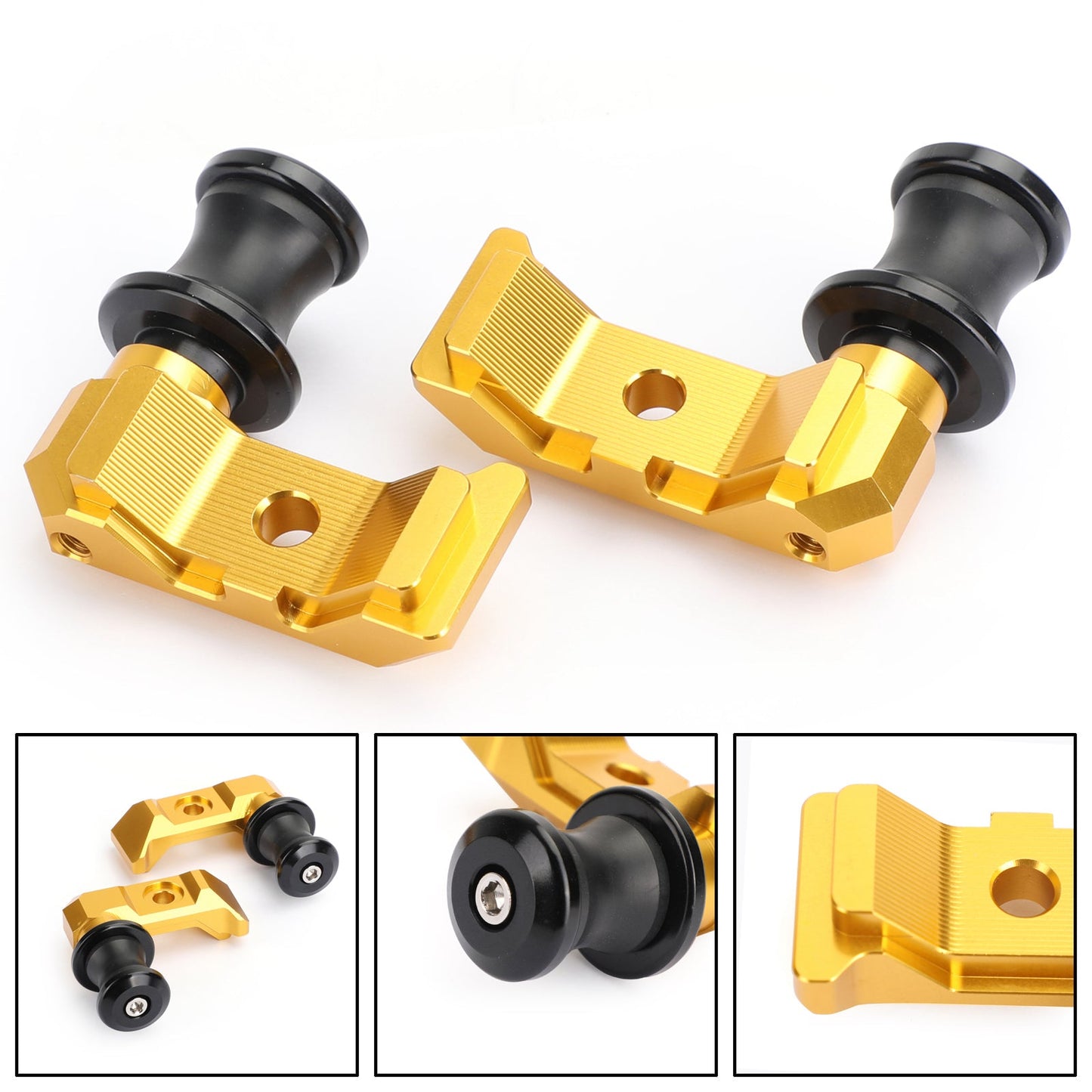 2014-2018 YAMAHA MT-07 FZ-07 CNC Chain Adjuster Block W/Swingarm Spools Slider