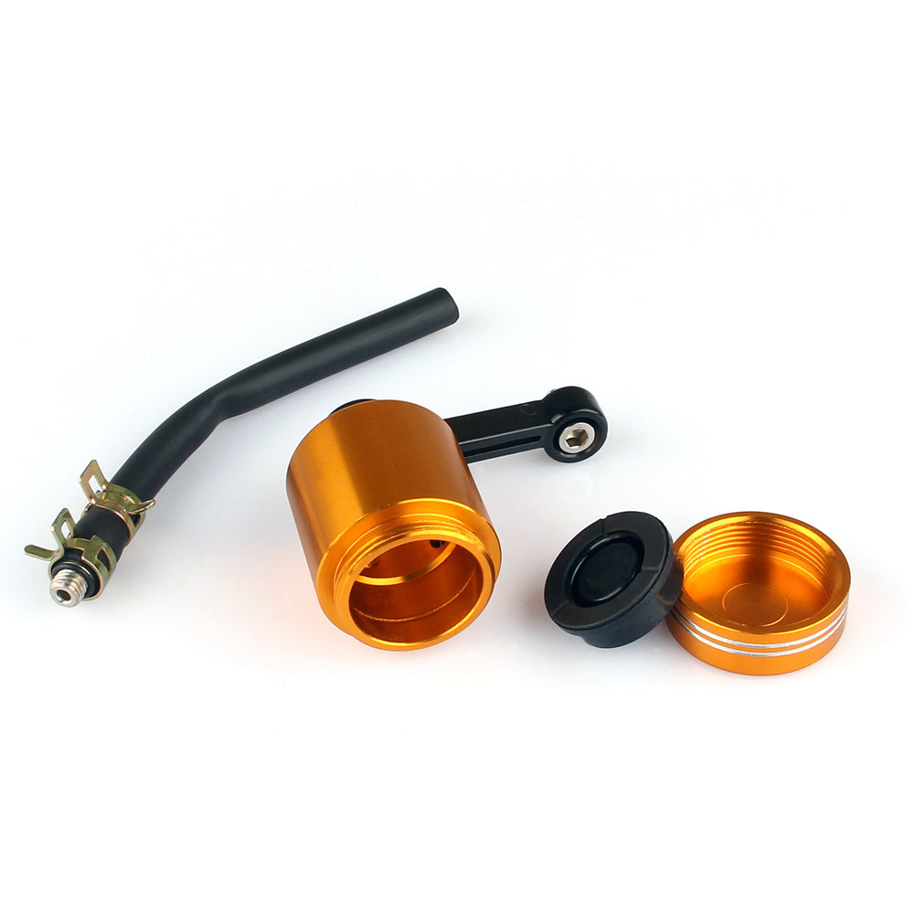 Universal Moto Master Cylinder Fluid Oil Reservoir Front Brake Clutch Tank Gold