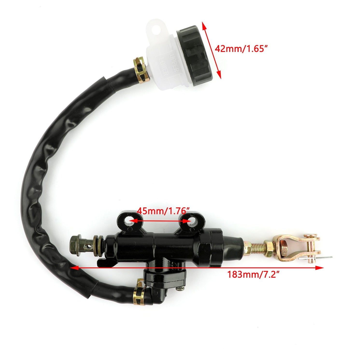 Rear Brake Master Cylinder Fluid Reservoir For Honda 250 400 CBR 600 1000 CB NSR