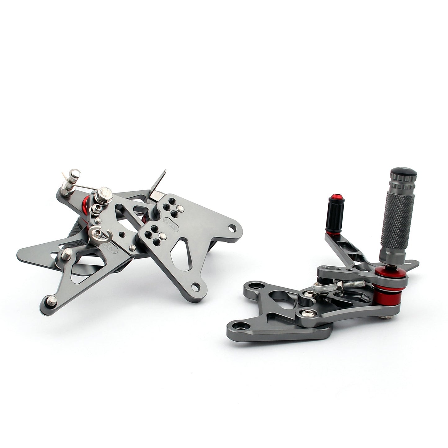 Rearset Rear set Foot pegs For Kawasaki ZX 636 2005-2006 Gray